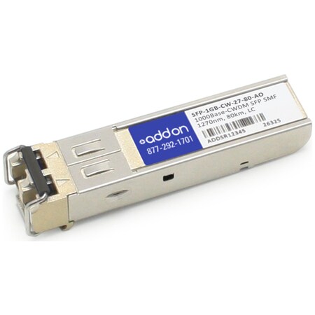 Add-On Addon Msa Comp 1000Base-Cwdm Taa Xcvr SFP-1GB-CW-27-80-AO